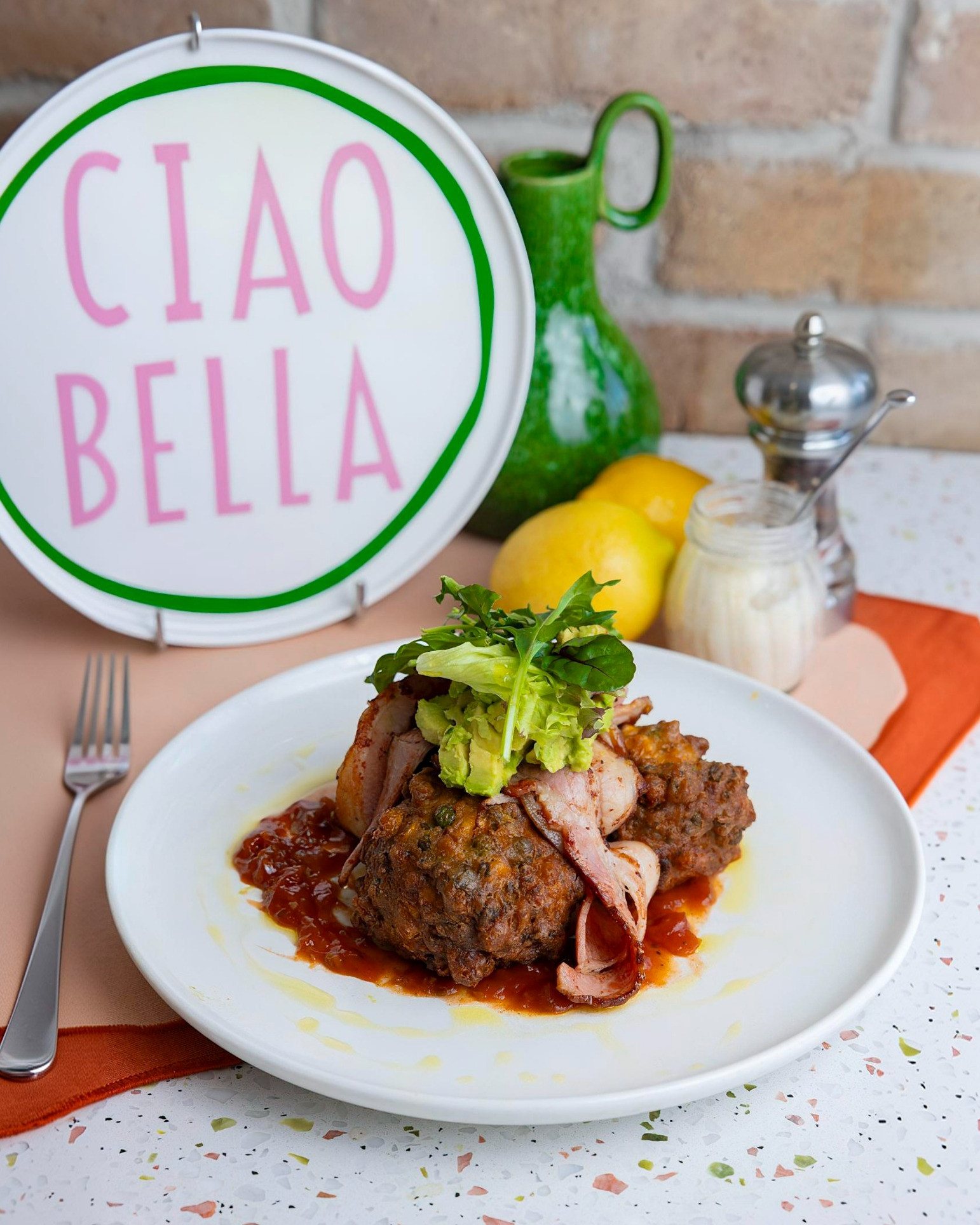 A plated La Bottega breakfast dish